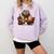 Cat Lover I'd Rather Be Home With My Cats Introvert Cozy Comfort Colors Sweatshirt Orchid