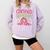Certified Homebody Trendy Frog Introvert Comfort Colors Sweatshirt Orchid