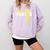 Cheerleading Senior Night Cheer Senior 2025 Graduation 11 Comfort Colors Sweatshirt Orchid