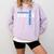 Cheerleading Senior Night Cheer Senior 2025 Graduation 23 Comfort Colors Sweatshirt Orchid