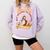 Christian Jesus Religious Sayings Catholic Introvert Comfort Colors Sweatshirt Orchid
