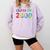 Class Of 2000 School Reunion College Highschool Graduation Premium Tri-Blend Comfort Colors Sweatshirt Orchid
