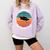 Class Of 2021 Done Senior Graduation Retro Sunset Comfort Colors Sweatshirt Orchid