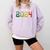 Class Of 2024 College High School Graduation Comfort Colors Sweatshirt Orchid