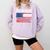 Class Of 2026 Senior Back To School American Flag Graduation Comfort Colors Sweatshirt Orchid