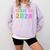 Class Of 2028 High School Graduation Date Graduate T Shirt Comfort Colors Sweatshirt Orchid