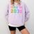 Class Of 2031 High School Graduation Date Kindergarten Shirt Comfort Colors Sweatshirt Orchid