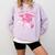 Class Of 2032 Senior 2032 Back To School 2032 Graduation Cap Comfort Colors Sweatshirt Orchid