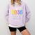 Class Of 2035 Grow With Me Checklist Graduation Comfort Colors Sweatshirt Orchid