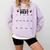 Class Of 2037 Handprint Grow With Me Pre-k Graduation Comfort Colors Sweatshirt Orchid
