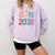 Class Of 2038 Pre K Graduate Preschool Graduation Comfort Colors Sweatshirt Orchid