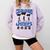 Color Guard Senior 2026 Flags Marching Band Graduation Grad Comfort Colors Sweatshirt Orchid
