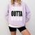 Cool Straight Outta Divinity School Graduation Shirt Comfort Colors Sweatshirt Orchid