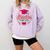 Coquette Pink Bow Senior 2026 2027 Graduation Comfort Colors Sweatshirt Orchid
