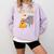 Cozy Vibes Atmospheric Introvert Comfort Colors Sweatshirt Orchid