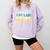 Crazy Cat Lady Doctorate Graduation T-Shirt Phd EdD Comfort Colors Sweatshirt Orchid