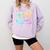 Custodian Life Graduation Day Last Day Of School Tie Dye Comfort Colors Sweatshirt Orchid