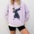 Dabbing Graduate Zebra Team Mascot Graduation Senior Shirt Comfort Colors Sweatshirt Orchid