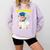 Dabbing Graduation Boy 8th Grade Class Of 2021 Comfort Colors Sweatshirt Orchid