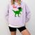 Dinosaur Rawr Diploma Graduate Graduation Comfort Colors Sweatshirt Orchid