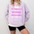 EdD Doctor Of Education Daughter Power Doctorate Graduation Comfort Colors Sweatshirt Orchid