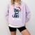 Ew People Cat Christmas Introvert Holiday Humor Comfort Colors Sweatshirt Orchid