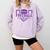 Football Senior Night Football Senior 2025 Graduation 36 Comfort Colors Sweatshirt Orchid