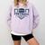 Football Senior Night Football Senior 2025 Graduation 44 Comfort Colors Sweatshirt Orchid