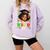 Future HBCU Grad Girl Kids Graduation HBCU College Comfort Colors Sweatshirt Orchid