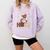 Future HBCU Grad Graduate Afro Boy College Graduation Comfort Colors Sweatshirt Orchid