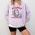 Go Away I´m Introverting Stay Home Socially Awkward Comfort Colors Sweatshirt Orchid