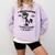 I Graduated Graduate Class 2025 Cat Graduation Comfort Colors Sweatshirt Orchid
