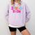 Graduation Class Of 2026 Senior Pink Coquette Bow 2026 Grade Comfort Colors Sweatshirt Orchid