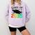 Graduation Class Of 2035 Hand Prints Space Pre-K -12th Grade Comfort Colors Sweatshirt Orchid