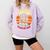 Graduation Day 2024 Graduate For School Degree College Cat Men Women Comfort Colors Sweatshirt Orchid