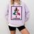 Graduation Latina Educated La Graduada Mexican Bingo Card Comfort Colors Sweatshirt Orchid