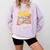 Graduation Rollin' Outta Preschool Monster Truck Boys Pre-K Comfort Colors Sweatshirt Orchid