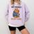 Grouchy Capybara Not Friendly Do Not Touch Introvert Premium Tri-Blend Comfort Colors Sweatshirt Orchid