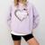 Heart Coast Guard Wife Coast Guard Graduation Wife USCG Wife Comfort Colors Sweatshirt Orchid
