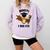 Hoot I Did It Grad Owl Holding Graduation Diploma Congrats Comfort Colors Sweatshirt Orchid