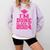 I'm Done Class Of 2024 Pink Girls Women Graduation Comfort Colors Sweatshirt Orchid