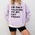 I'm Only Talking To My Cat Today Introvert Chalk Comfort Colors Sweatshirt Orchid