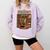 Introvert Book Lover The Bookworm's Retreat Comfort Colors Sweatshirt Orchid