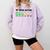 Introvert Cute My Social Battery Comfort Colors Sweatshirt Orchid