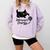 Introvert Energy Cat Love Cat Meme Comfort Colors Sweatshirt Orchid