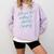 Introvert But Willing To Discuss Camping Comfort Colors Sweatshirt Orchid