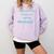 Introvert But Willing To Discuss Macramé Comfort Colors Sweatshirt Orchid
