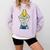 Introverted Fountain Pen Enthusiast Smiling Face Comfort Colors Sweatshirt Orchid