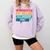 Introverted But Willing To Discuss Cows Comfort Colors Sweatshirt Orchid