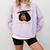 Its Doctor Actually Graduation Healthcare Afro Women Comfort Colors Sweatshirt Orchid